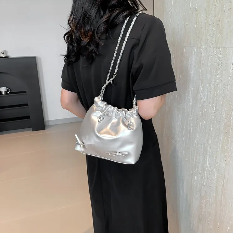 Xianghui Lazy Style Single Shoulder Commuting Women Class Large Capacity Bag