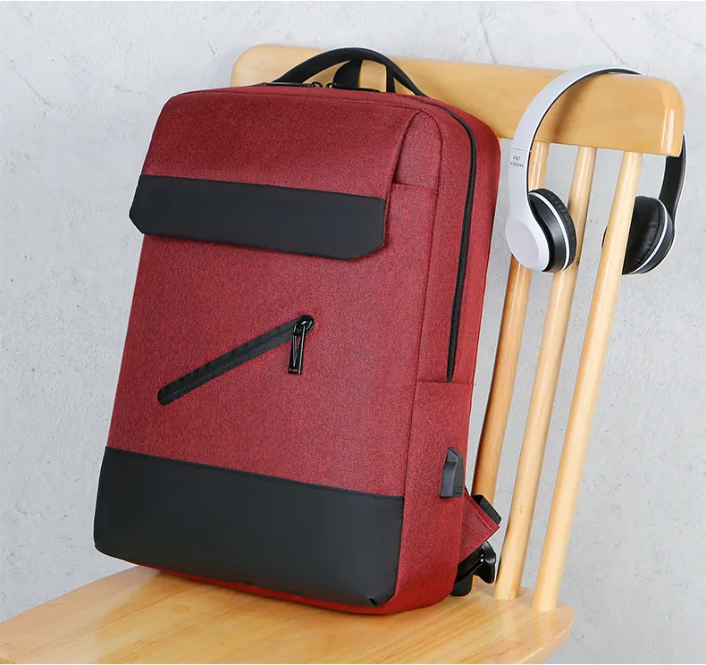 Xianghui Wholesale Lightweight Travel USB Charging Backpack Laptop Bag