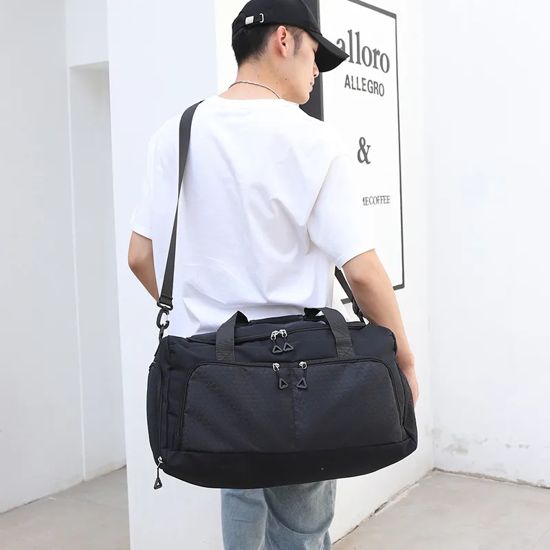 Xianghui Lightweight Low MOQ Large Bag Fitness Bag with Large Opening Dry and Wet Separation Independent Shoe Compartment