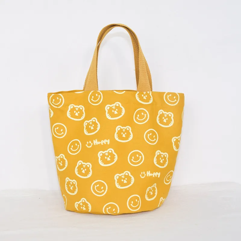 Xianghui Custom Printed Recycle Plain Organic Cotton Canvas Tote Bag Bulk Large Reusable Canvas Cotton Shopping Bag with Logo