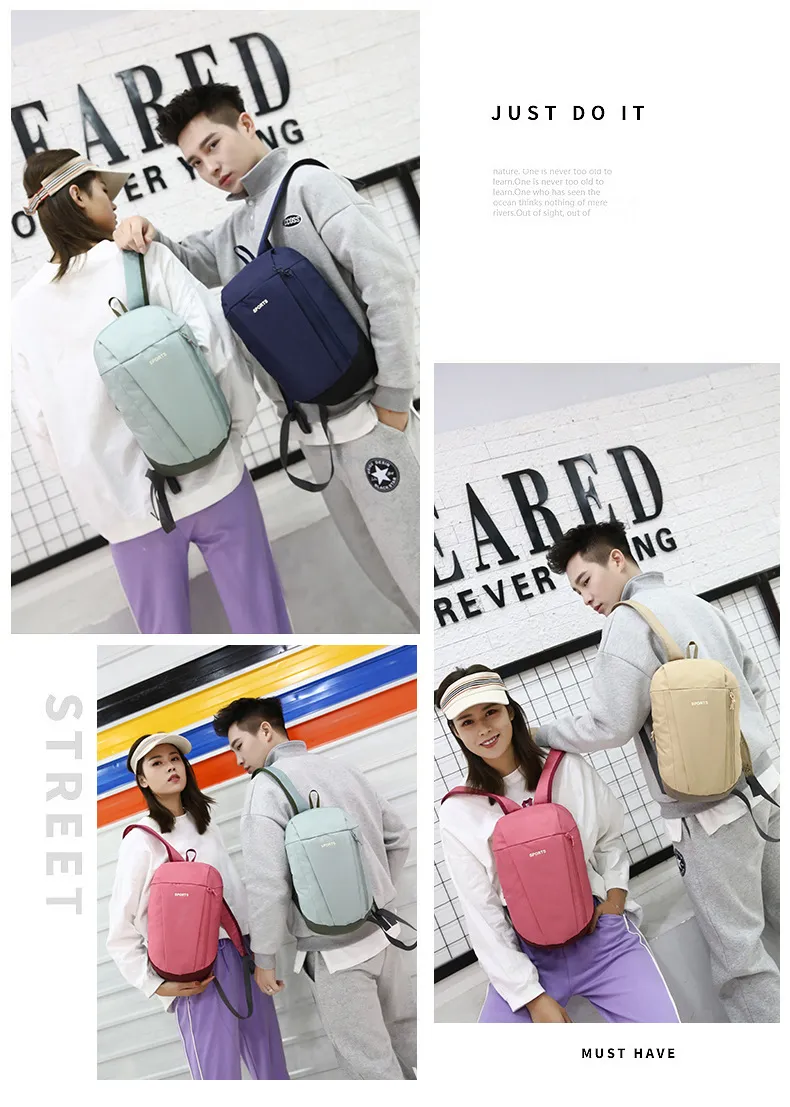 Xianghui Factory Wholesale Backpack Outdoor Sports Bag Casual Unisex Travel Small Backpack Trendy Custom Logo