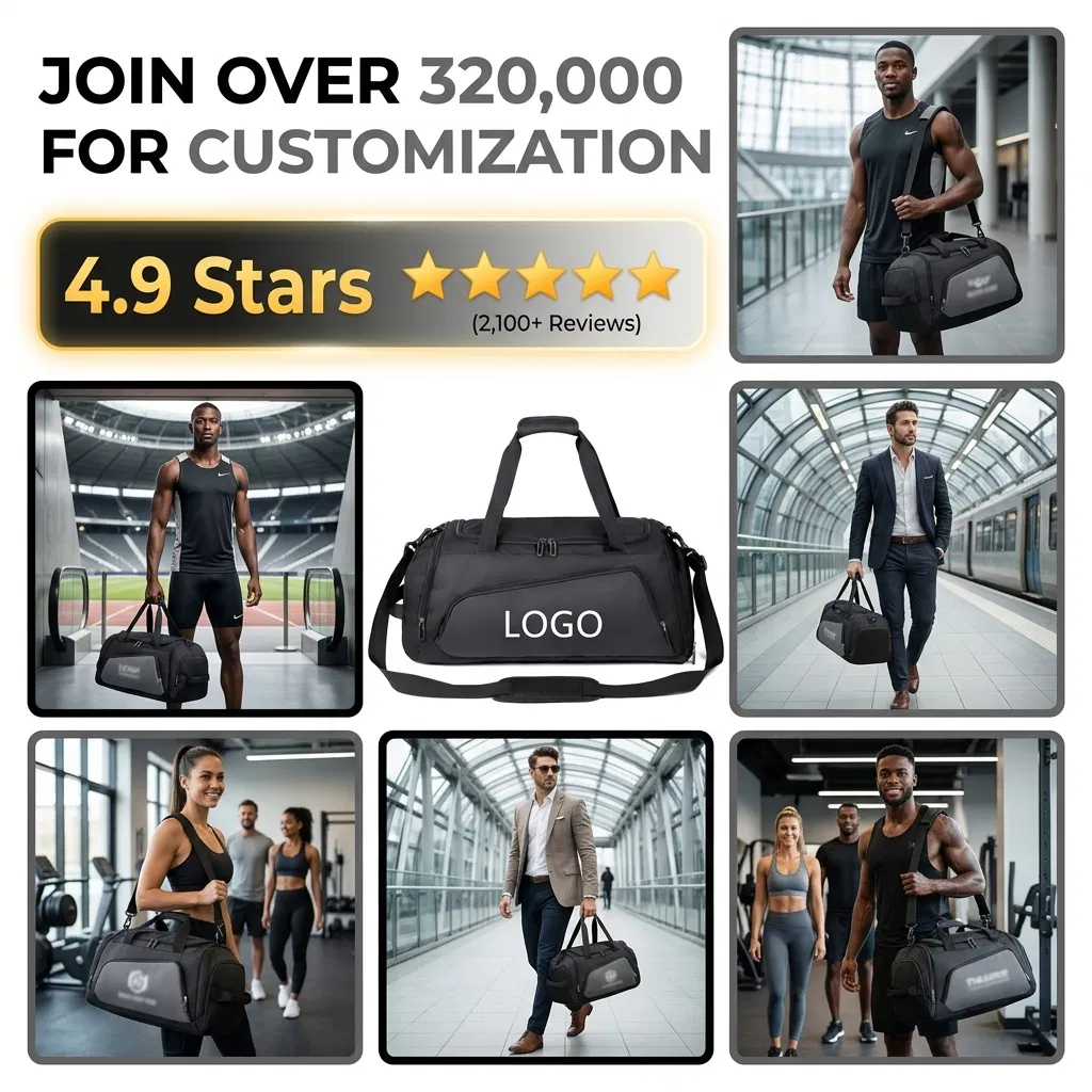 Xianghui Custom Design Logo OEM Outdoor Sport Gym Men Travel Sports Bag for Men