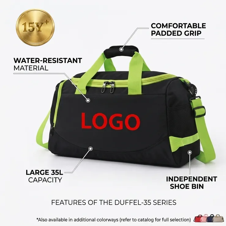 Xianghui Gym Bags for Men Women, Sports Duffle Bag, Travel Gym Bag with Shoes Compartment and Wet Pocket, Foldable, Lightweight for Travel