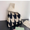 Xianghui Handbag Versatile Wrist Bag Tote Bag Polyester Woven Bagpanda Bag
