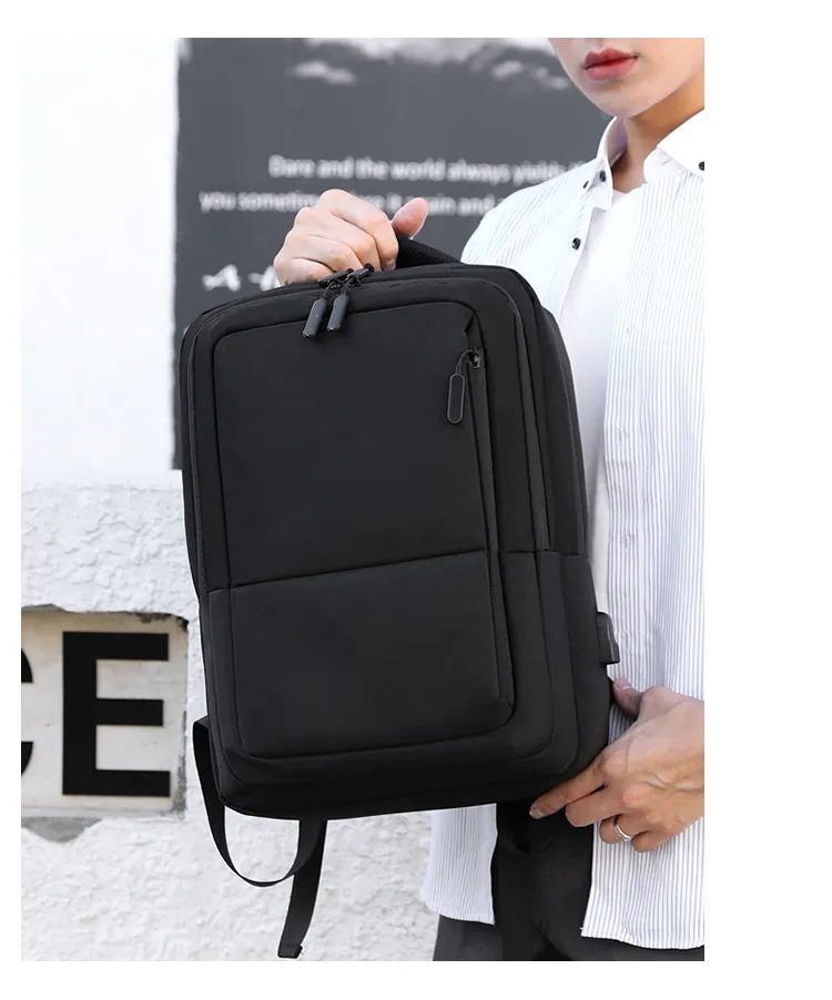 Multi-Layered Nylon Splash-Proof Computer Backpack Travel Luggage Dry-Wet Shoulder Bag