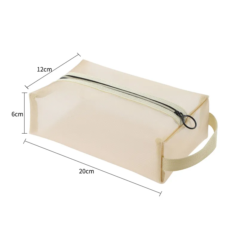 Xianghui Travel Women Toiletry Wash Small Bag Mesh Cosmetic Bag Travel Women Toiletry Wash Bag
