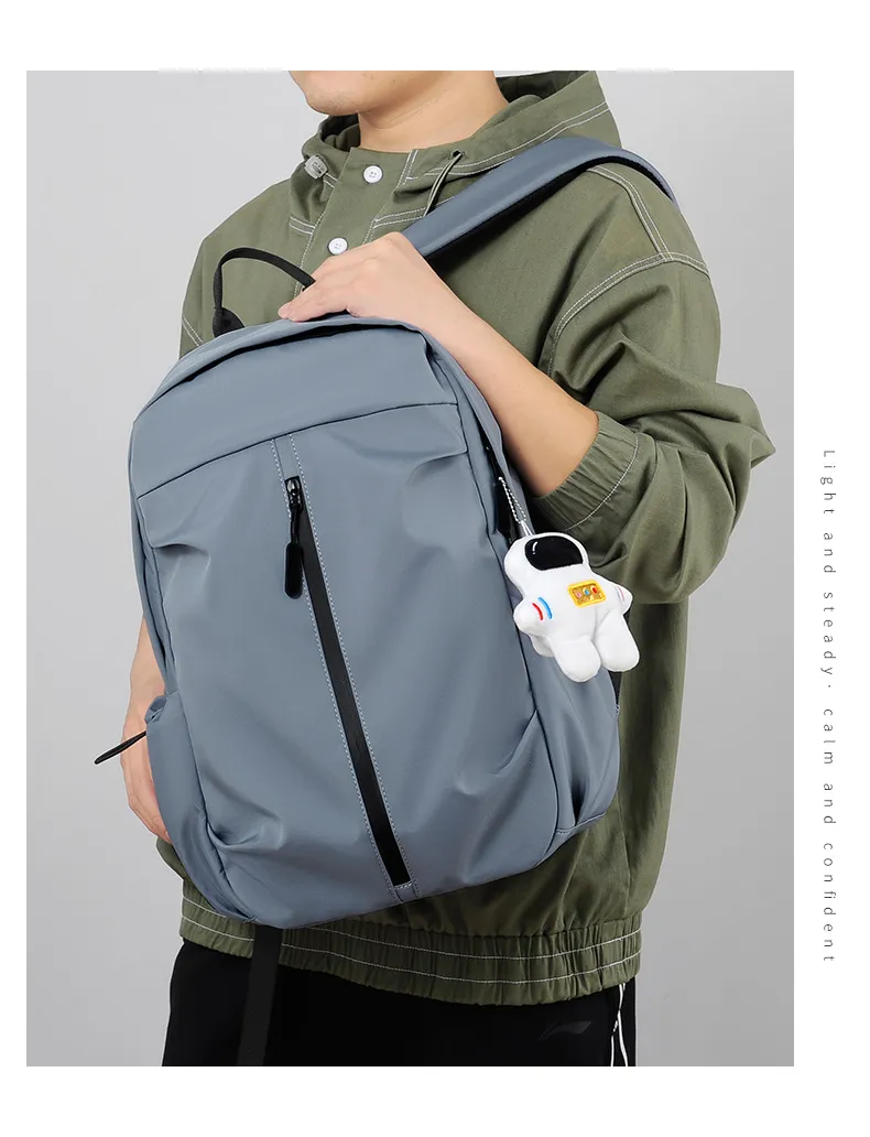 Backpack Casual Street Oxford Waterproof Schoolbag Backpack for Men and Women
