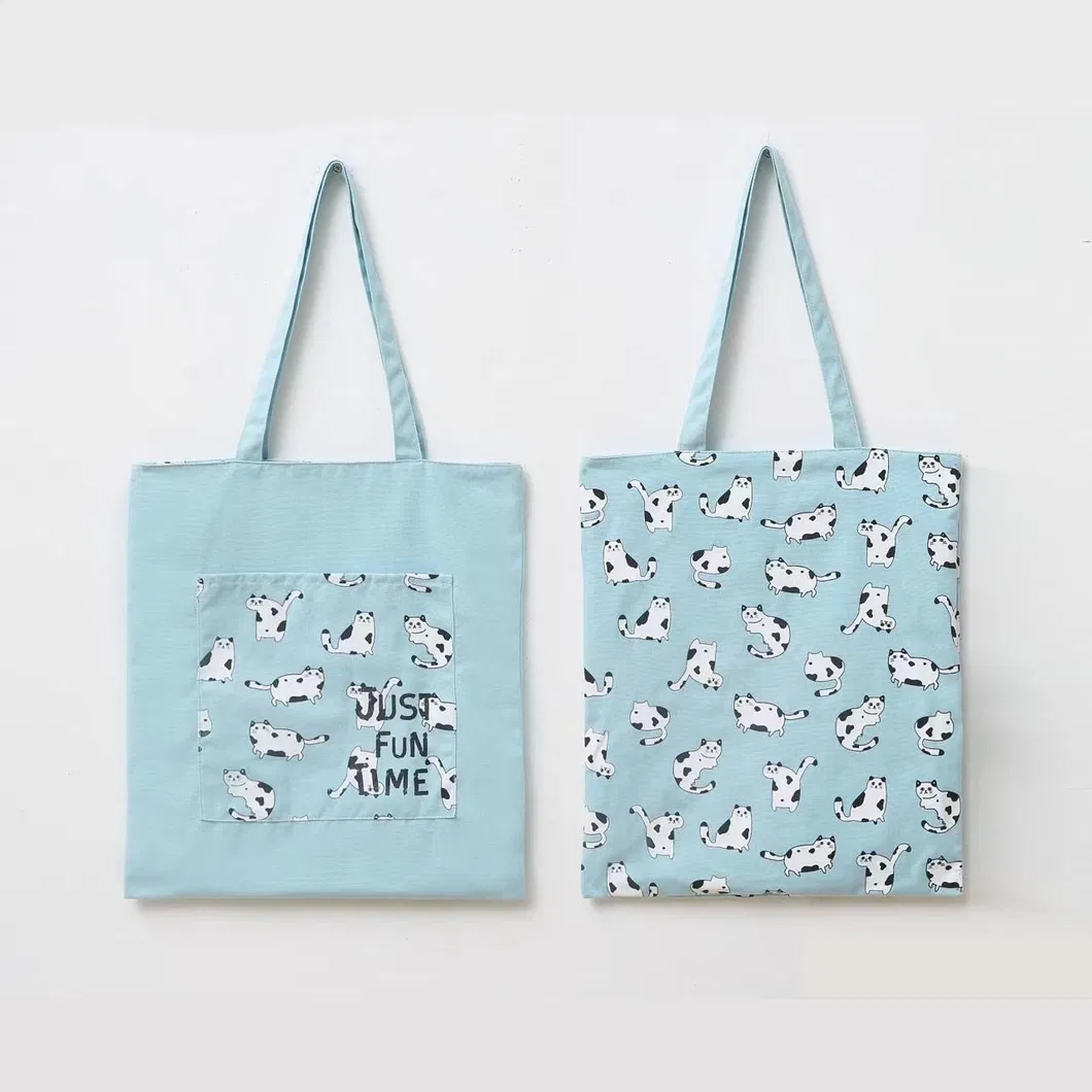 Wholesale Promotion Custom Print Logo Cheap Shopping Bags Plain Cotton Canvas Tote Bag