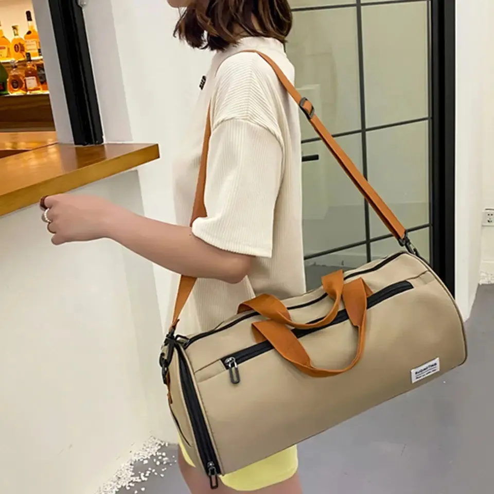 Xianghui Luggage Carry Outdoor Shoe Compartment Shoulder Tote Gym Travel Duffle Bag