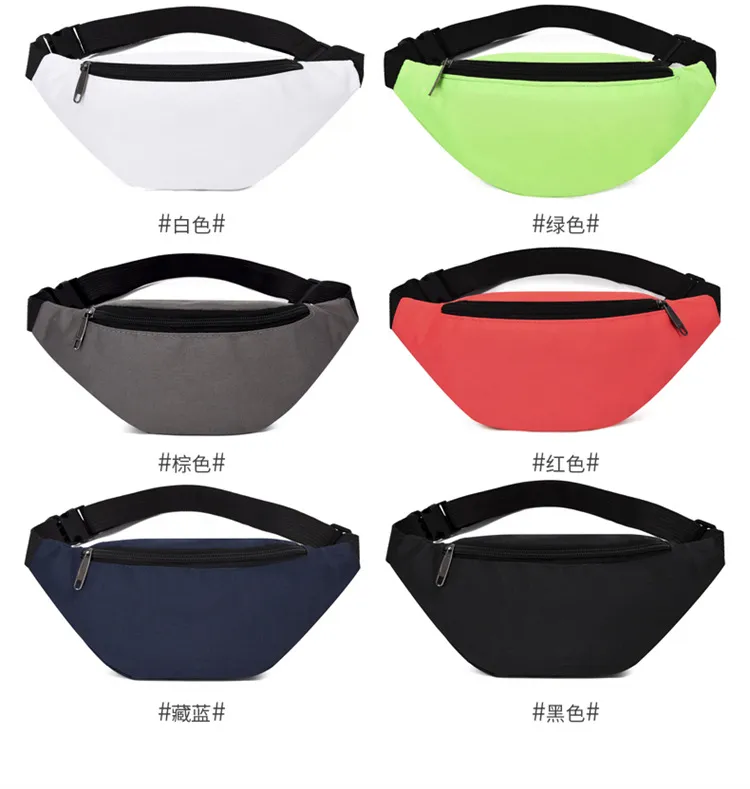 Fashion Women Waist Pack Nylon Hiking Crossbody Phone Pouch Waist Bag Travel Sport Fanny Pack