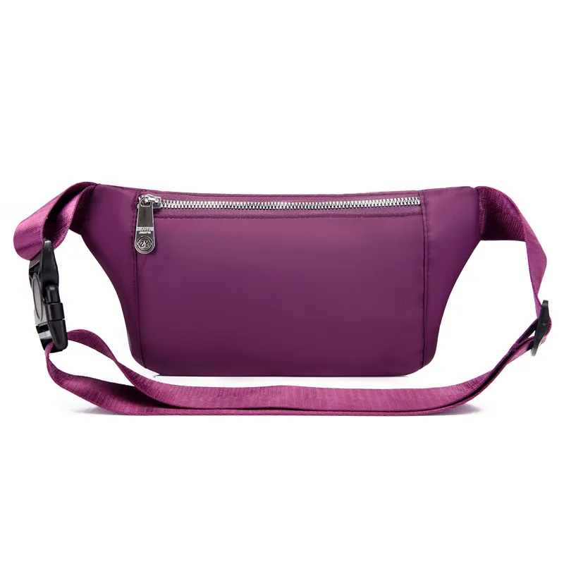 Xianghui Custom Print Logo Sport Waterproof Chest Pouch Bum Belt Bag Men Waist Bag Nylon Running Crossbody Bag
