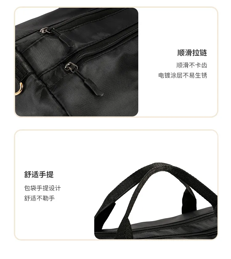 Xianghui Short Trip Travel Bag Women Lightweight Separate Shoe Compartment Storage Bag Multi Function Sports Bag Gym Bag Wet Dry Separate Waterproof