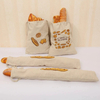 Reusable Baguette Bread Bag, Canvas Cotton Drawstring Pouch for French Baguettes, Eco-Friendly Bread Storage Bag