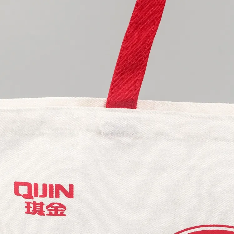Xianghui Wholesale Customised Cheap Reusable Shopper Shopping Black Cloth Canvas Fabric Tote Bag