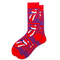 Xianghui Wholesale Custom Women Fashion Colorful Jacquard Tube Cotton Crew Happy Socks