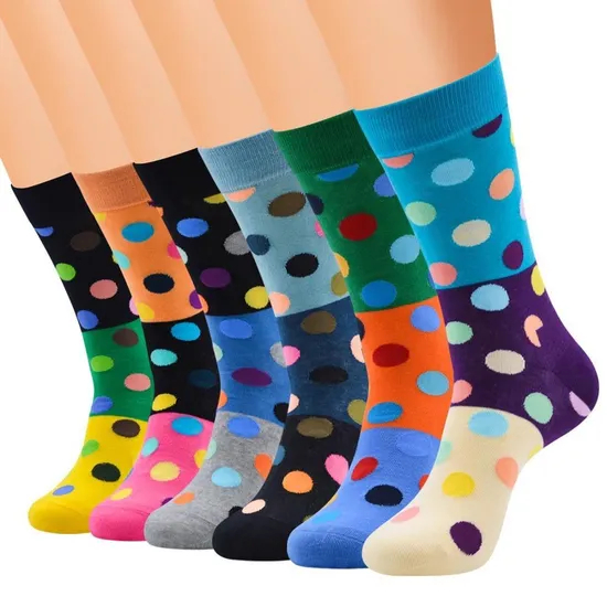 Xianghui Cotton Soft Unisex Funny Custom Design Fashion Happy Socks for Men