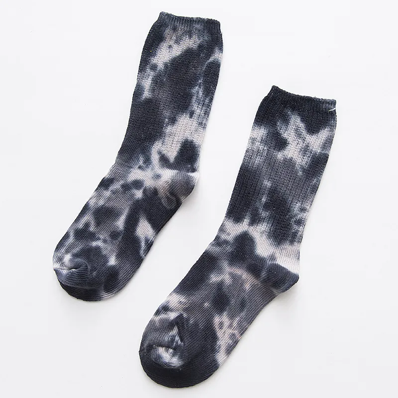 Xianghui Custom Funny Tube Cotton Crew Tie Dye Happy Socks for Unisex