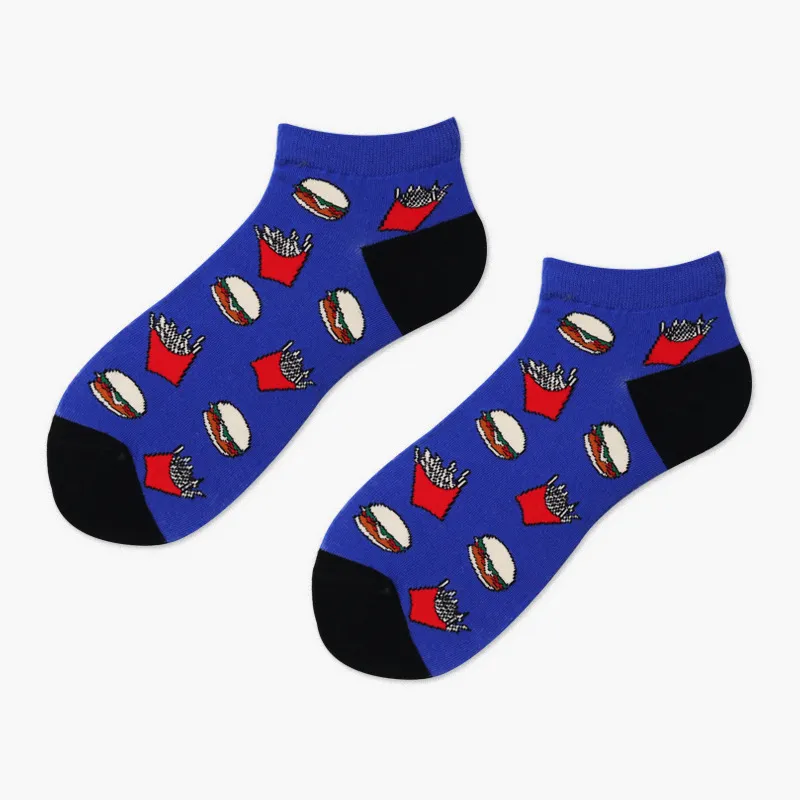 Xianghui Wholesale Breathable Women Fashion Ankle Happy Socks for Adults