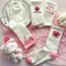 Xianghui Custom Cute Pink Bear Print Colored Plaid Striped Letter Sports Casual Socks for Lady