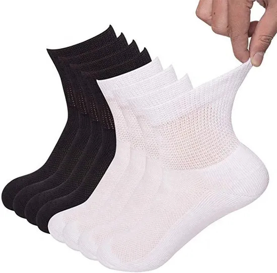 Xianghui Bamboo Diabetic Half Cushion Non-Binding Quarter Socks