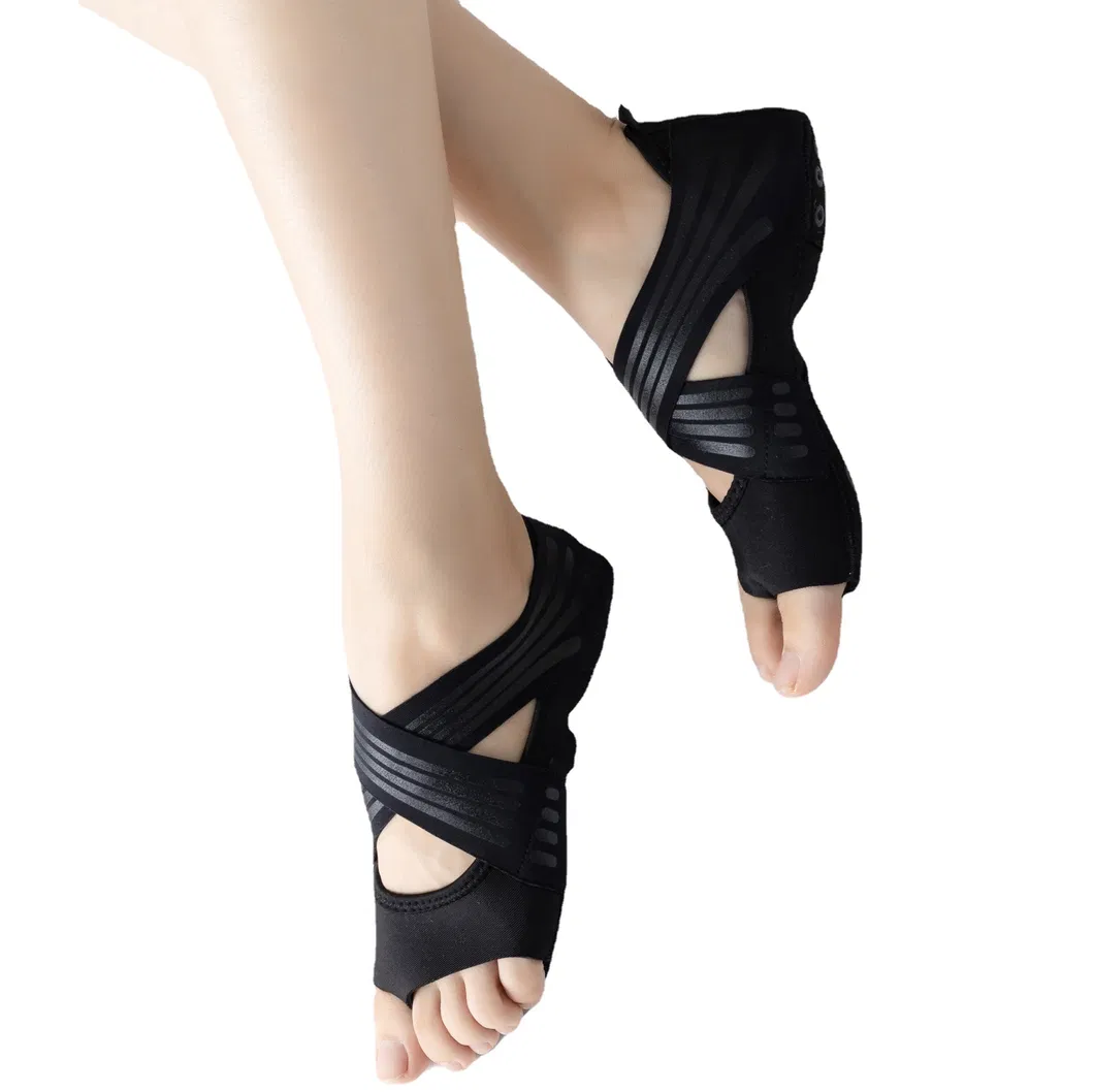 Xianghui Pilates Five Fingers Training Air Yoga Professional Shoes Peep-Toe Sports Socks