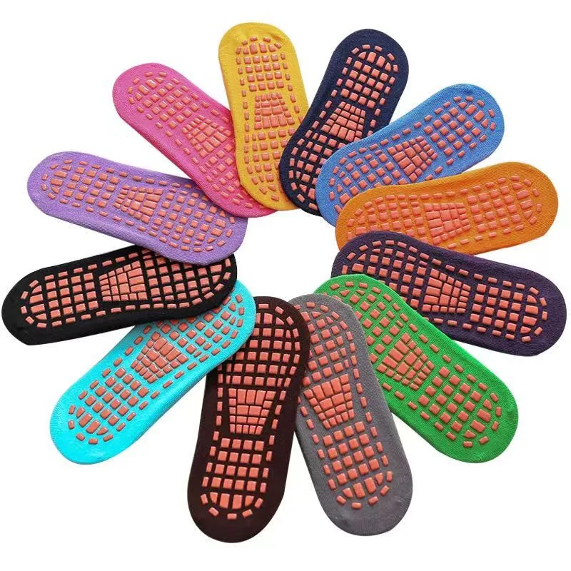Wholesale Trampoline Non-Slip Floor Socks Baby Early Education Adult Yoga Socks