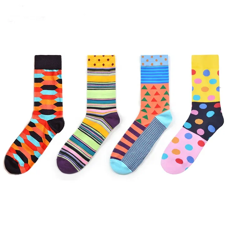 Xianghui Can Custom Logo Wholesale Infants Baby Boys Girls Crew Happy Socks