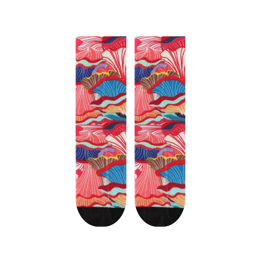 Xianghui Beautiful Quality Fabric 3D Printed Sports Custom Patterns Socks