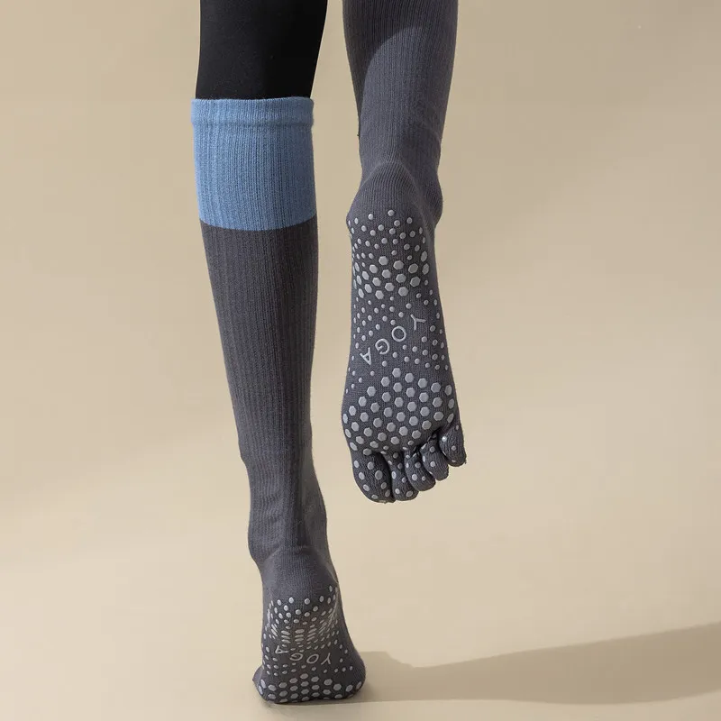 Xianghui Long Calf Pressure Professional Pilates Fitness Dance Toe Sport Yoga Socks