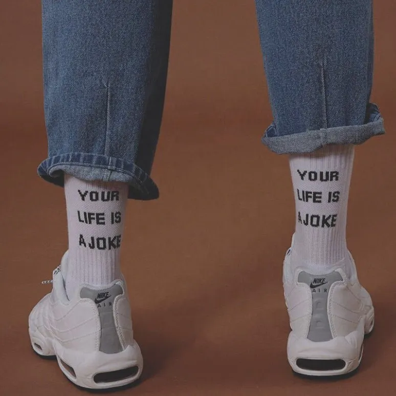 Xianghui New Wholesale 100% Cotton White Crew Custom Logo Socks