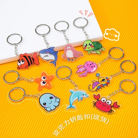 Xianghui Cute Poular Quality Custom Design Fashion Fish Acrylic Keychain
