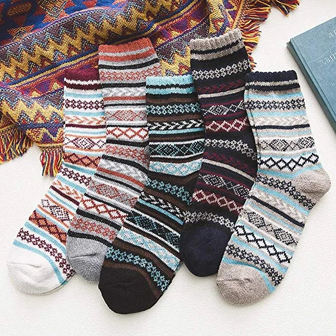 Xianghui Unisex Cotton Funny Tube Colorful Design Mens Dress Happy Socks