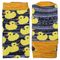 Xianghui Novelty Mens Funny Jacquard Yellow Duck Animal Cotton Crew Socks