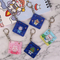 Xianghui Fashion Beautiful Colorful Custom Square Sahpe Cute Pattern Acrylic Keychain