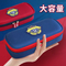 Customized Fashion Minimalist Solid Color Pencil Bag Multifunctional Polyester Student Pen Bag with Zipper