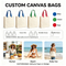 Top Design Pack Economical Canvas Tote Bag, Lightweight Medium Reusable Grocery Shopping Cloth Bags, Suitable for DIY Advertising Promotion Gift Activity