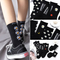 Xianghui Women's Socks Korea Funny Long Black Cool Socks