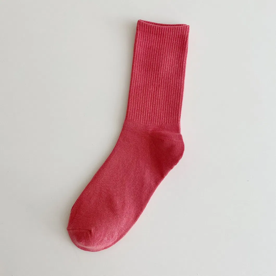 Xianghui Candy Color Women Crew Socks Fashion Cotton Socks