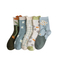 Xianghui Small Flower Middle Tube Socks Ins Trendy Japanese Style Pure Cotton Lace