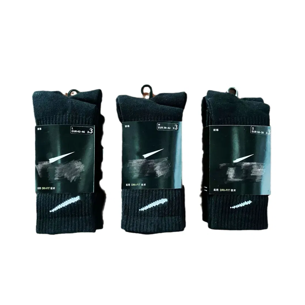 Xianghui High Quality Luxury Cotton Brand Logo Socks for Men and Women