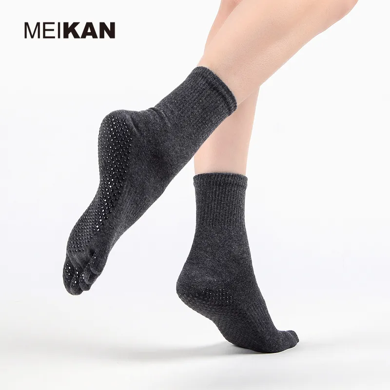 Xianghui Men's Toe Socks Yoga Socks Women's Professional Non-Slip Socks Indoor Floor Fitness Socks
