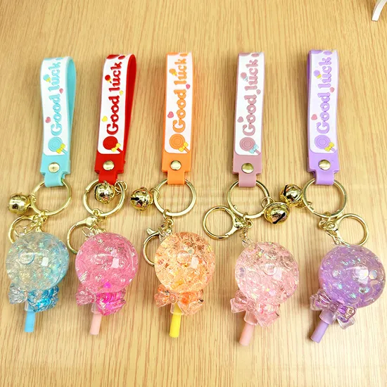 Xianghui Beautiful Colorful Sweet Accessories Candy Style Custom Acrylic Keychain