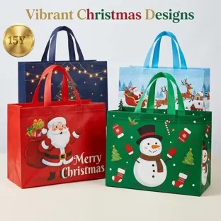 Xianghui Christmas Gift Bag Non-Woven Film Cartoon Environmental Protection Shopping Bags
