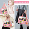 Xianghui Embroidery PVC Letter Makeup Cosmetic Bag Waterproof Travel Storage Bag