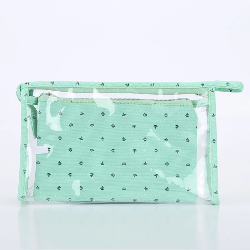 Xianghui Transparent Makeup Cosmetic Bag Set Wholesale Travel Quality Printed Beauty Loco Customizable Girls Gift Makeup Bag