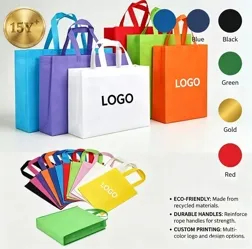 Xianghui Recyclable Non Woven Cheap Tote Bags Custom Eco Friendly Printed Fabric Reusable Shopping Bag with Logo Grocery Non-Woven Bag