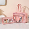 Xianghui PU Waterproof Toileting and Makeup Bag Portable Storage Bag Large Capacity Cosmetic Bag