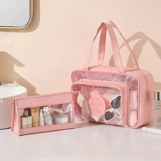 Xianghui PU Waterproof Toileting and Makeup Bag Portable Storage Bag Large Capacity Cosmetic Bag