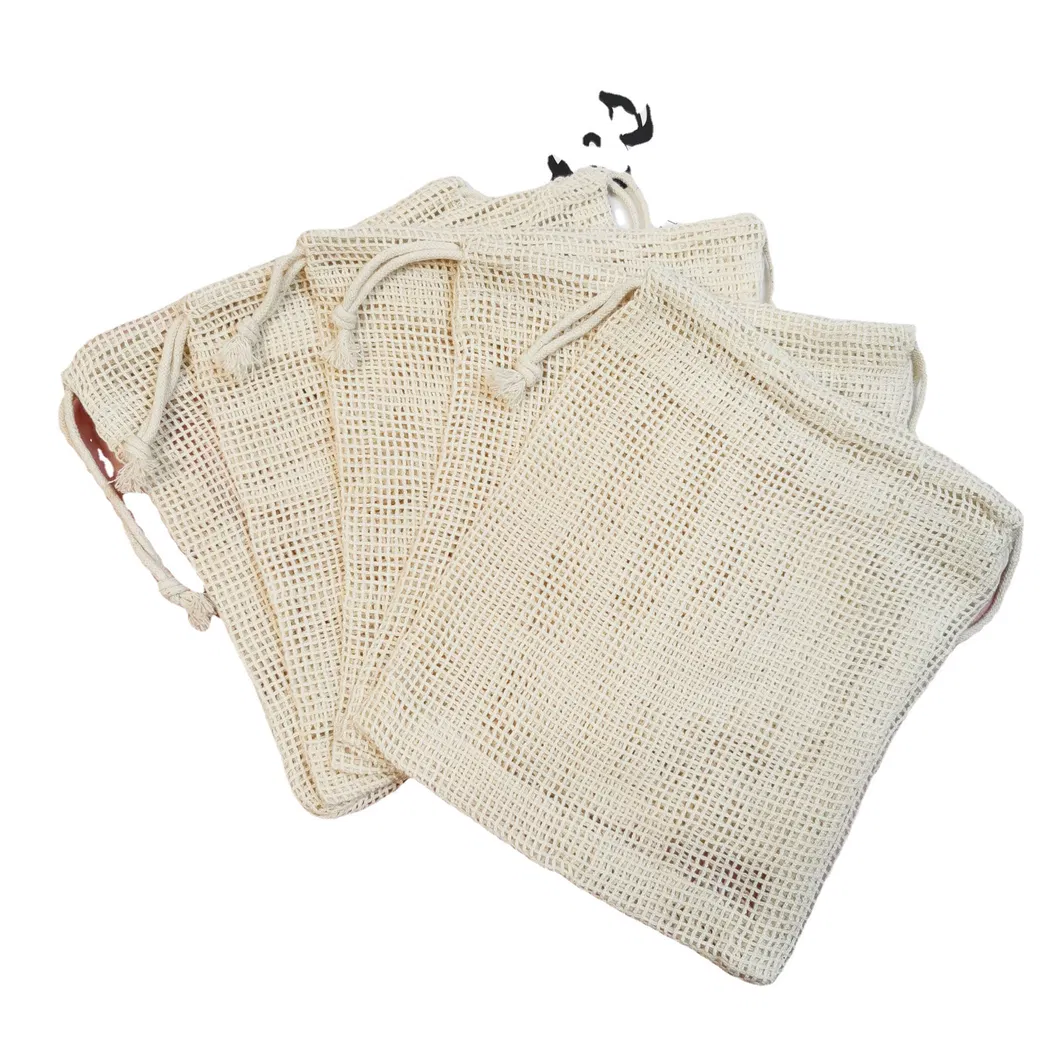 Xianghui Cotton Mesh Bag Bunching Bag Fruit Vegetable Storage Drawstring Bag