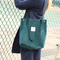 Xianghui Reusable School Shoulder Bag Corduroy Student Tote Shopping Bags